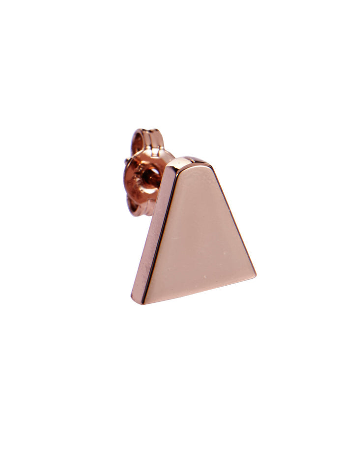 Ice Cream Cone Stud Earring (single), Rose Gold