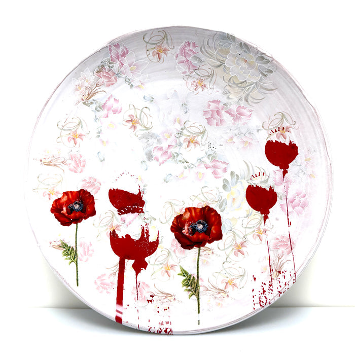 Large floral platter