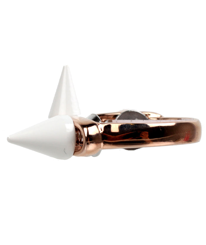 White Spike Ring, Rose