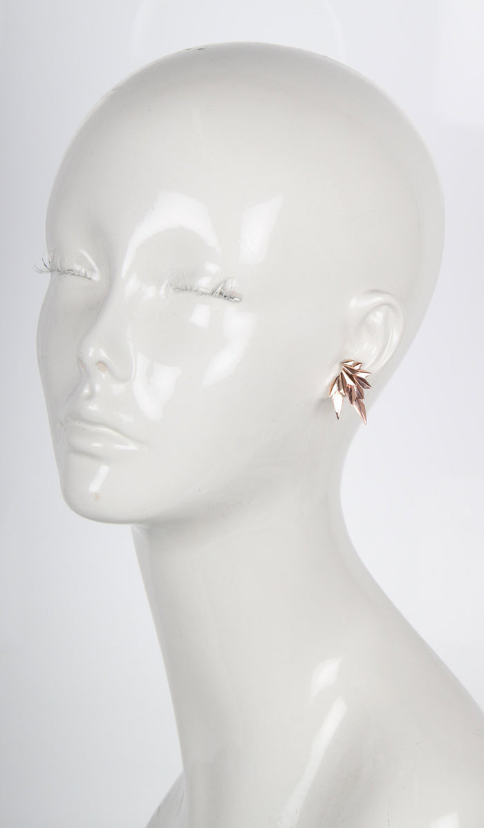 Wing Reverse Earring, Rose Gold