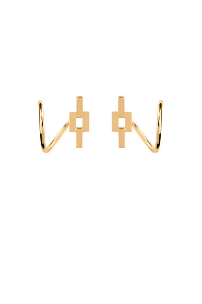 Aurore Twirl Earring, Gold