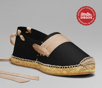 Black basque espadrilles