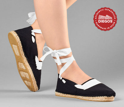 Black basque espadrilles