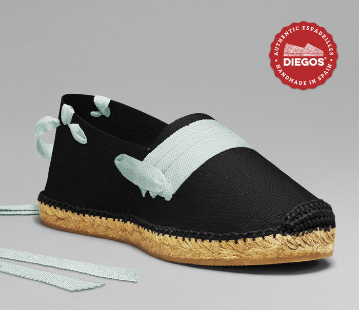 Black basque espadrilles
