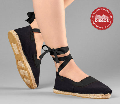 Black basque espadrilles