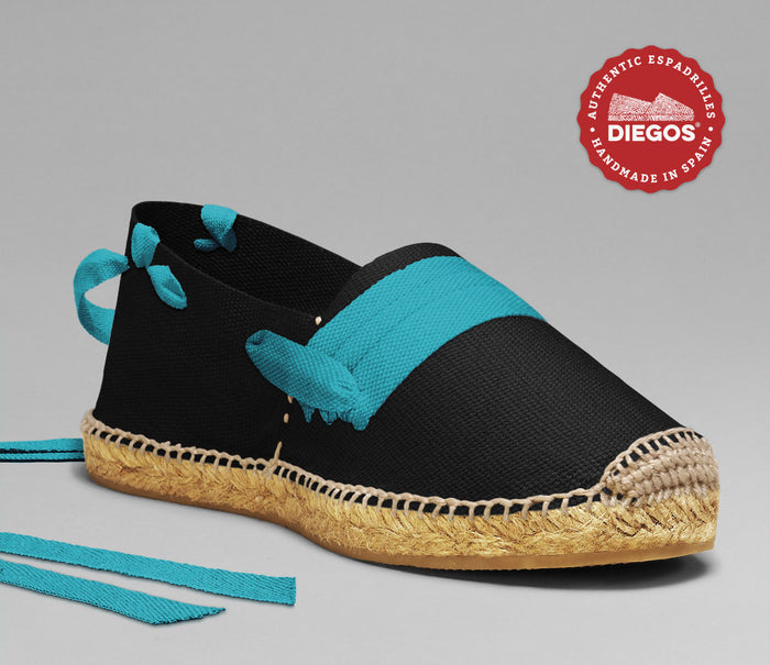 Black basque espadrilles