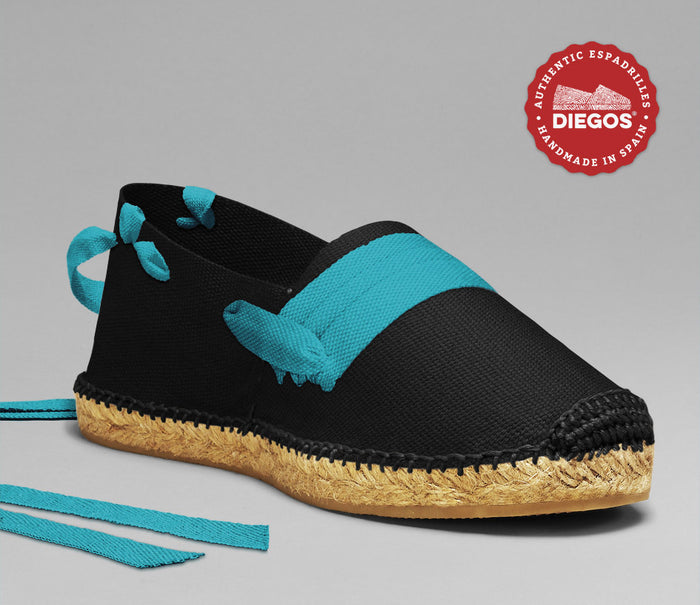 Black basque espadrilles