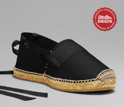 Black basque espadrilles