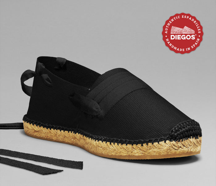 Black basque espadrilles