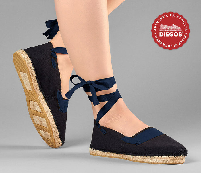 Black basque espadrilles