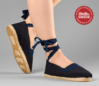 Black basque espadrilles