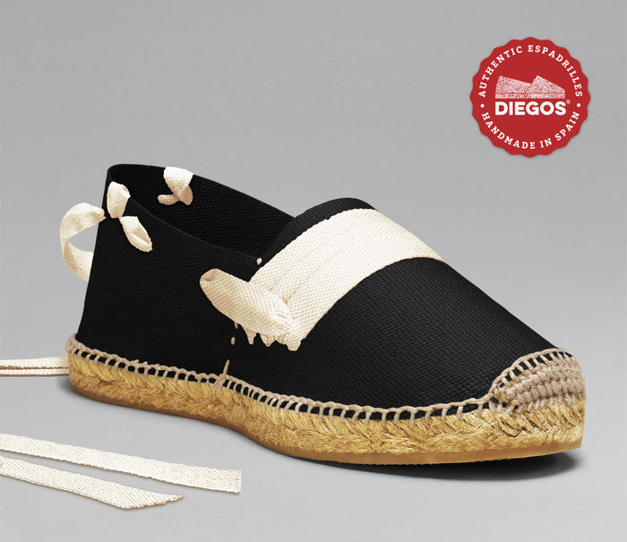 Black basque espadrilles