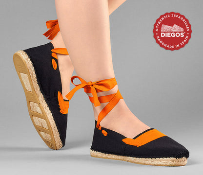 Black basque espadrilles
