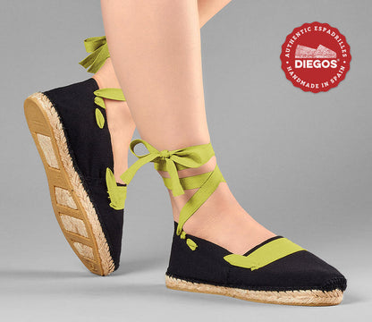 Black basque espadrilles