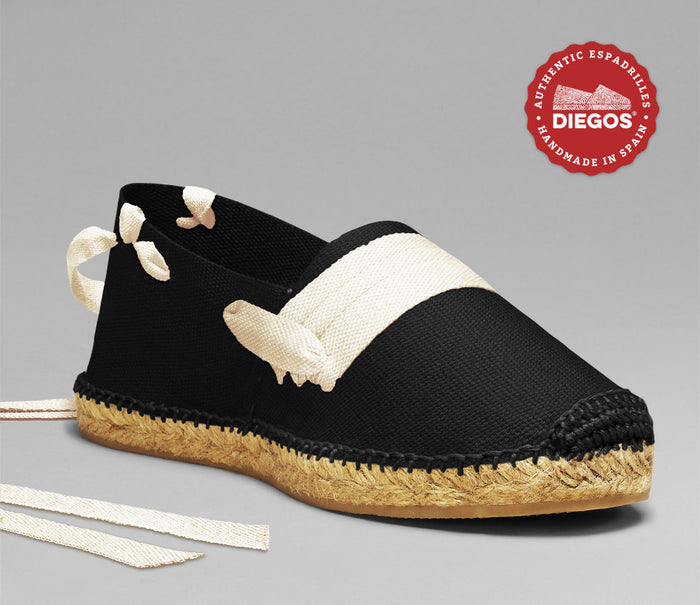 Black basque espadrilles