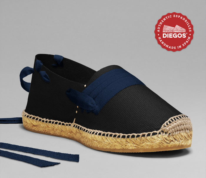 Black basque espadrilles