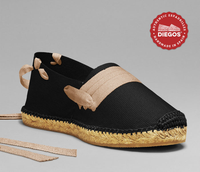 Black basque espadrilles