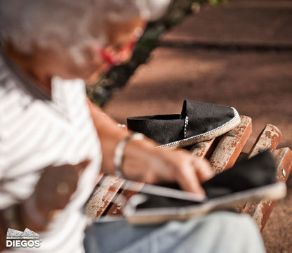 Black espadrilles