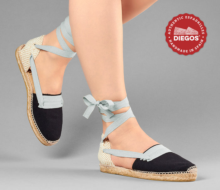 Black flat Lola Basque espadrilles
