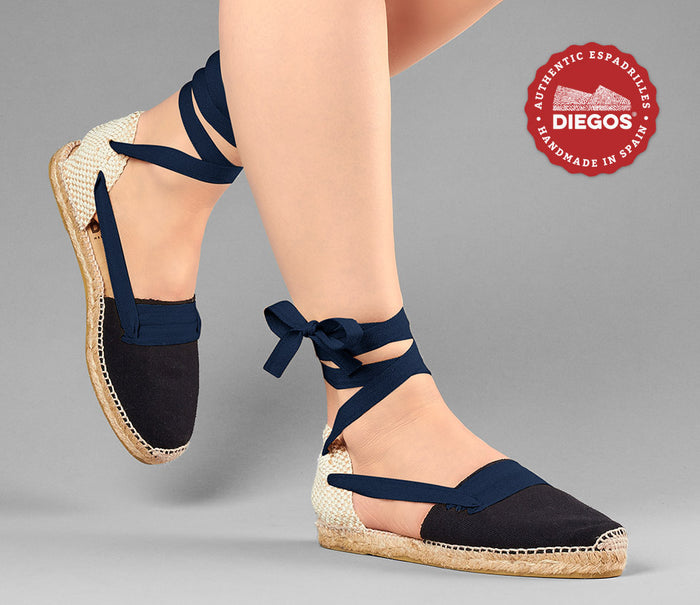 Black flat Lola Basque espadrilles