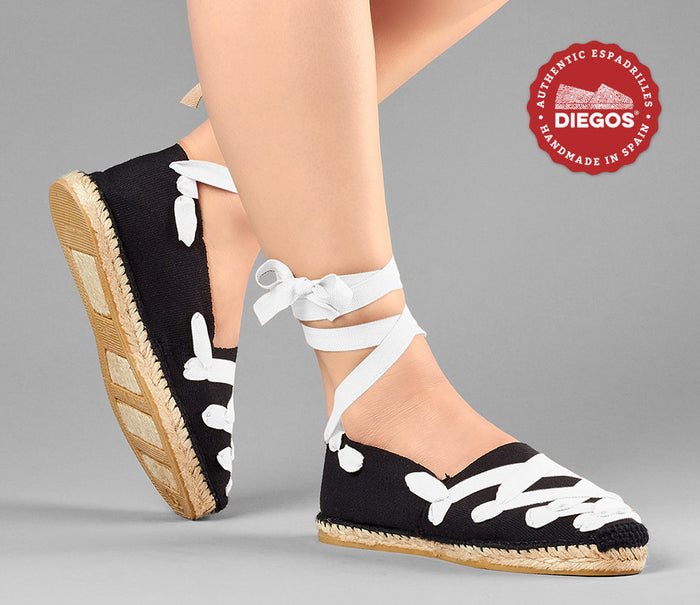 Black Pamplona espadrilles