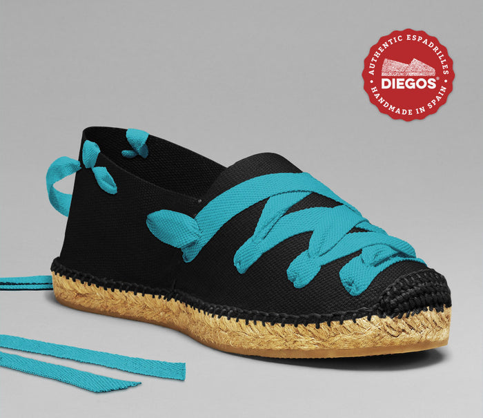 Black pamplona espadrilles