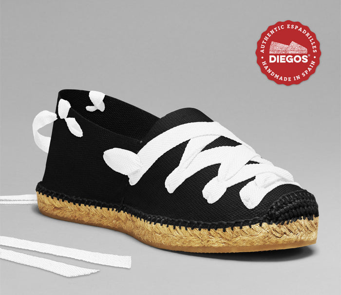 Black pamplona espadrilles