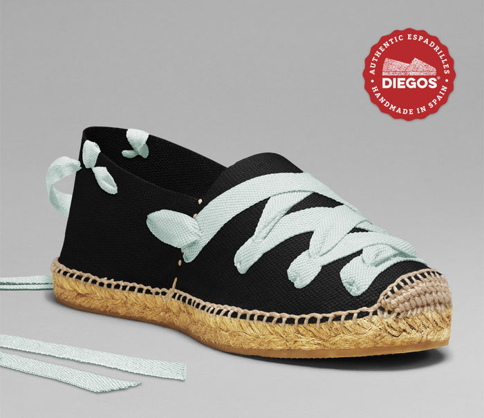 Black pamplona espadrilles