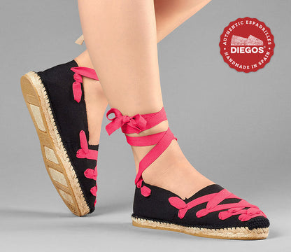 Black Pamplona espadrilles