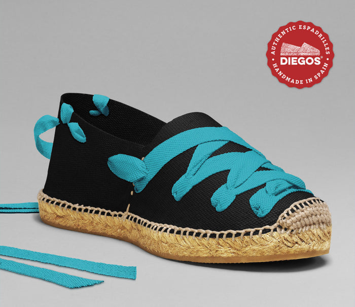 Black pamplona espadrilles
