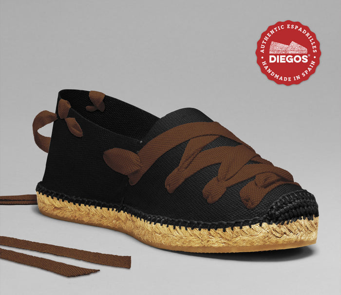 Black pamplona espadrilles