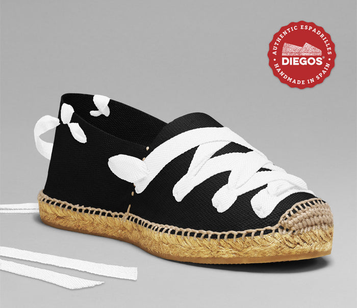 Black pamplona espadrilles