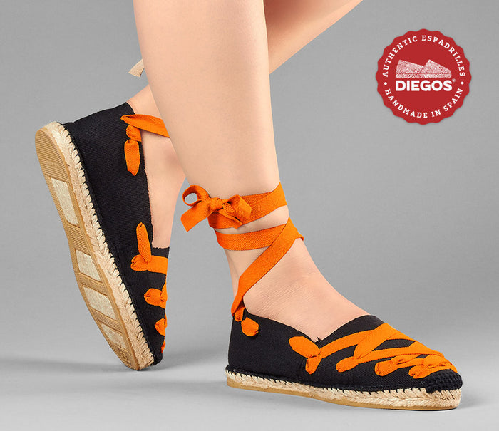 Black Pamplona espadrilles
