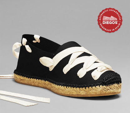 Black pamplona espadrilles