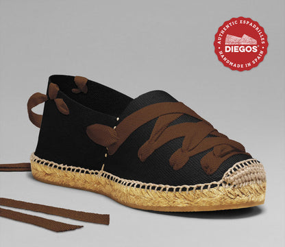 Black pamplona espadrilles