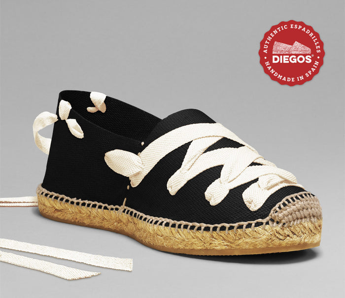 Black pamplona espadrilles