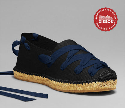 Black pamplona espadrilles