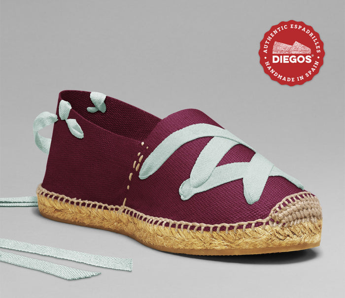 Burgundy classic espadrilles