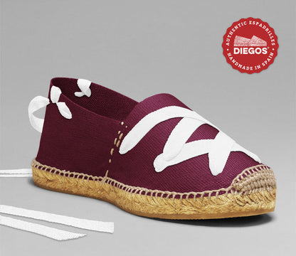 Burgundy classic espadrilles
