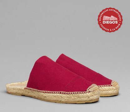 Burgundy mule espadrilles