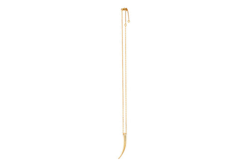 Collision Round Long Pendant Necklace