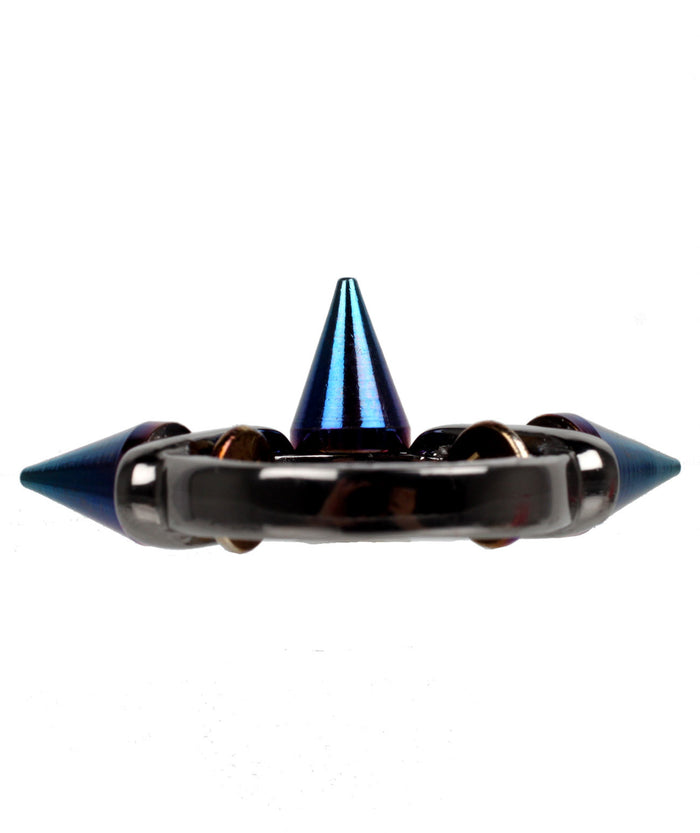 Cosmic Warrior Spike Ring, Hematite