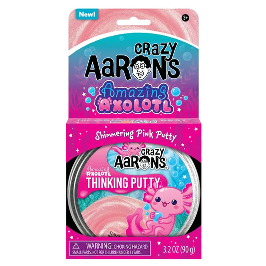 Crazy Aarons Amazing Axolotl Full Size 4 Inch Thinking Putty Tin