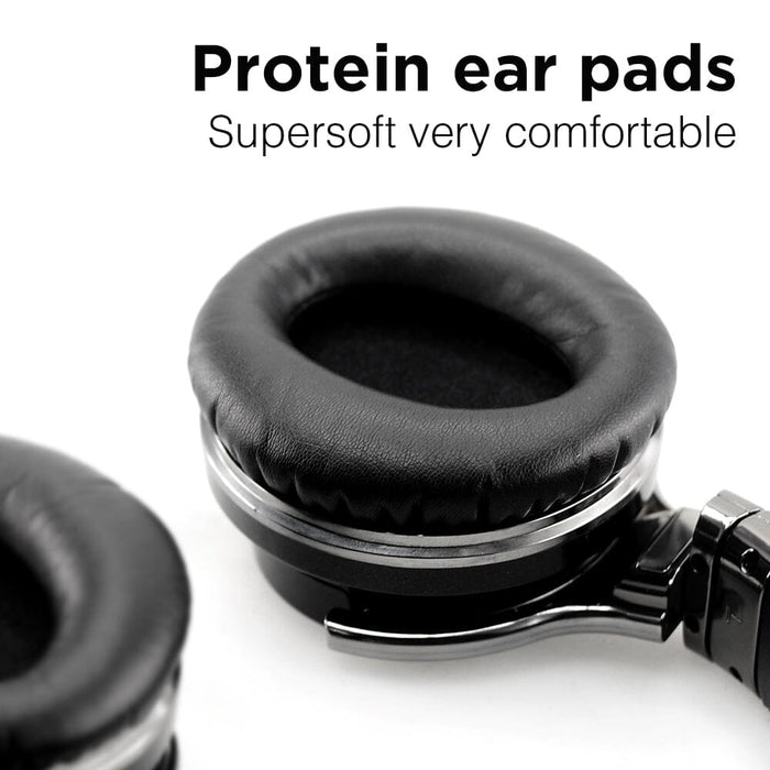 E7 Active Noise Cancelling Bluetooth Over-ear Headphones, Black Cowinaudio