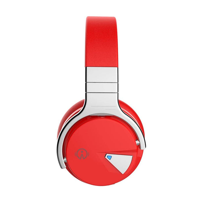 E7 Active Noise Cancelling Wireless Bluetooth Over-ear Headphones，Red Headphone Cowinaudio