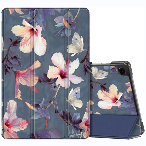 fintie galaxy tab a9 plus case in blooming hibiscus