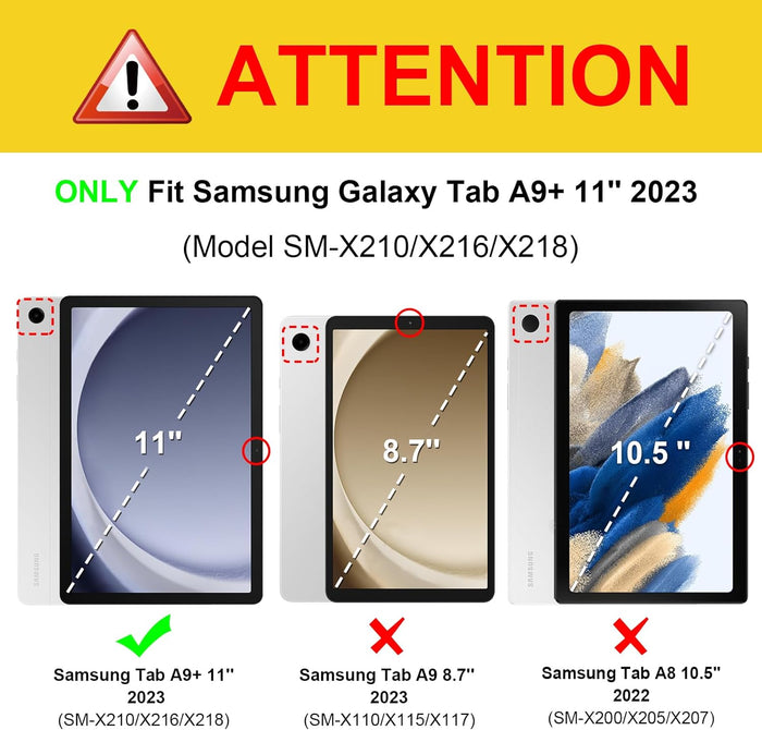 Galaxy Tab A9 Plus 11-Inch Multi-Angle Viewing Case | Fintie