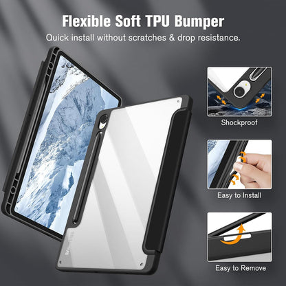 Galaxy Tab S10 Lite 2025/ Tab S10 FE/Tab S9 FE 10.9"/Tab S9 11" Hybrid Slim Case w/ Pencil Holder | Fintie