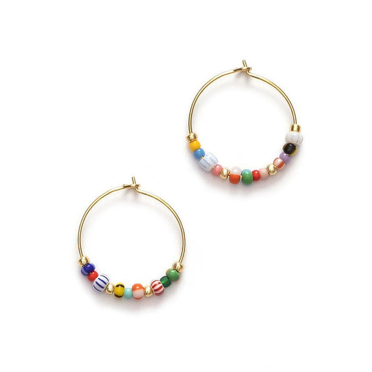 Golden Alaia Hoop, Gold (pair)