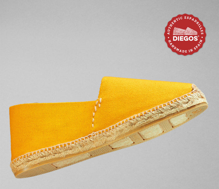 Golden amber espadrilles